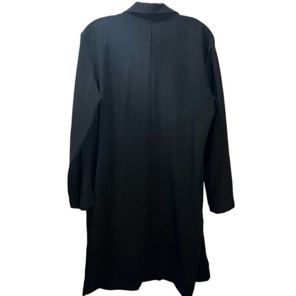 New PIECES Notched Collar Open Overcoat Medium - Picture 2 of 3